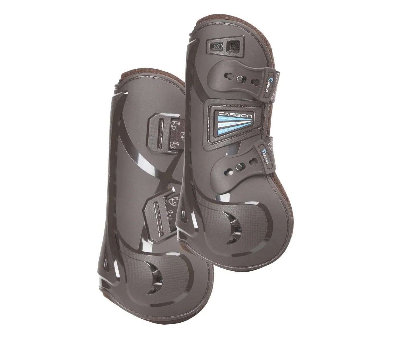 Shires Arma Carbon Tendon Boots - Brown - Full Size