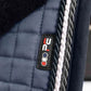 Premier Equine UK - Close Contact Merino Wool European Saddle Pad - Dressage Square Grey/Black Wool - Full