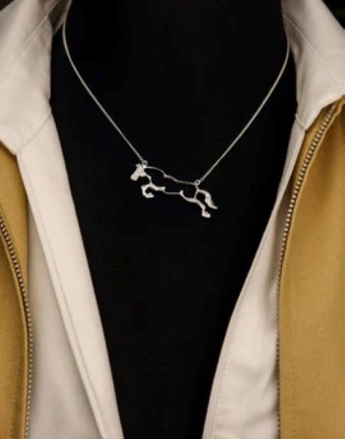 Designs by Loriece - Hunter Jumper Silhouette Horse Necklace