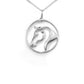 Designs by Loriece - Horse Head in Circle Necklace