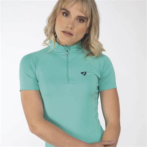 Shires Aubrion Highgate Short Sleeve Base Layer - Aqua - Medium