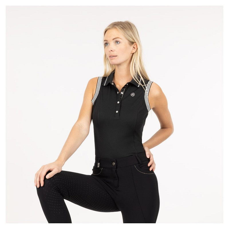 ANKY® Sleeveless Polo Shirt - Black/Medium - Limited Edition Spring Collection