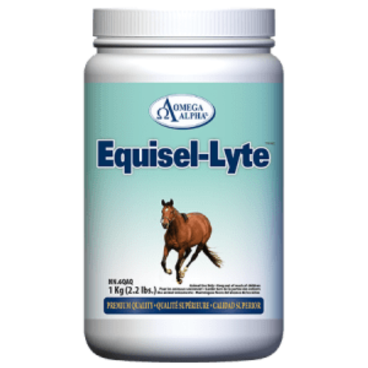 Omega Alpha Equisel-Lyte 1 Kg (2.2 lbs)/jar