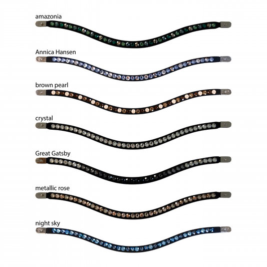 Stubben BLING FOR BROWBAND MAGIC TACK LONG CURVED, ONE ROW